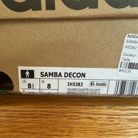 Samba Decon Beige Leather 10.5 - Picture 6 of 6